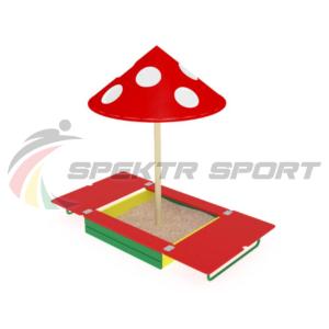 Купить Песочница с крышкой и грибком ИО 512 в Воронеже 