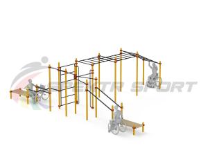 Купить Спортивный комплекс для инвалидов-колясочников WRK-D23_76mm в Воронеже 