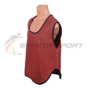 Купить Манишка футбольная односторонняя Spektr Sport красная, р.36-40 в Воронеже 