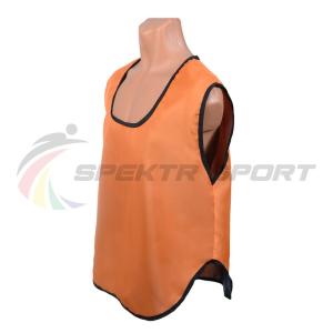 Купить Манишка футбольная односторонняя Spektr Sport оранжевая, р.36-40 в Воронеже 