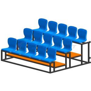 Купить Трибуна мобильная 3 ряда сиденья пластиковые на 15 мест в Воронеже 