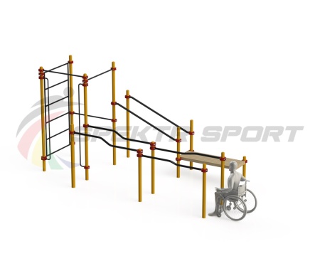 Купить Спортивный комплекс для инвалидов-колясочников WRK-D16_76mm в Воронеже 